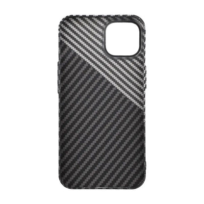 Carbon Fiber Case iPhone 14 - Black and White