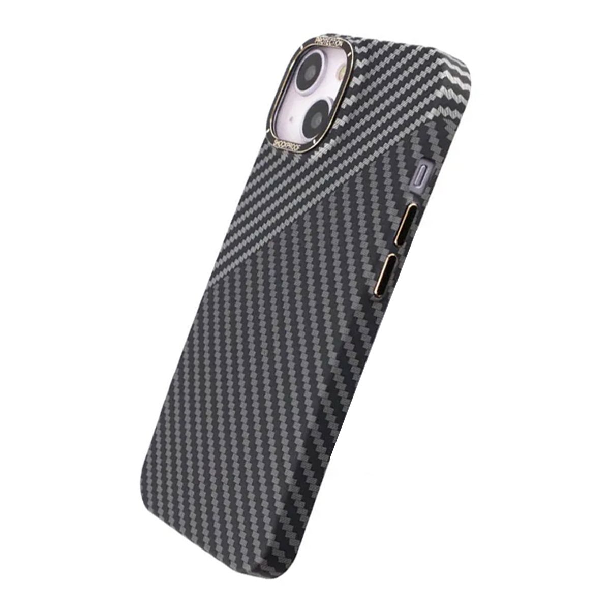 Carbon Fiber Case iPhone 14 - Black and White