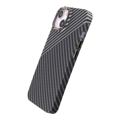 Carbon Fiber Case iPhone 14 - Black and White