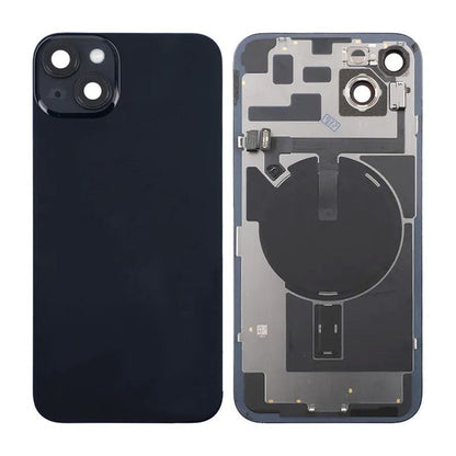 iPhone 14 Plus Baksida Glas Komplett - Svart