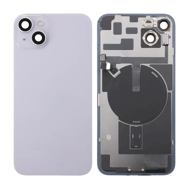 iPhone 14 Plus Baksida Glas Komplett - Lila