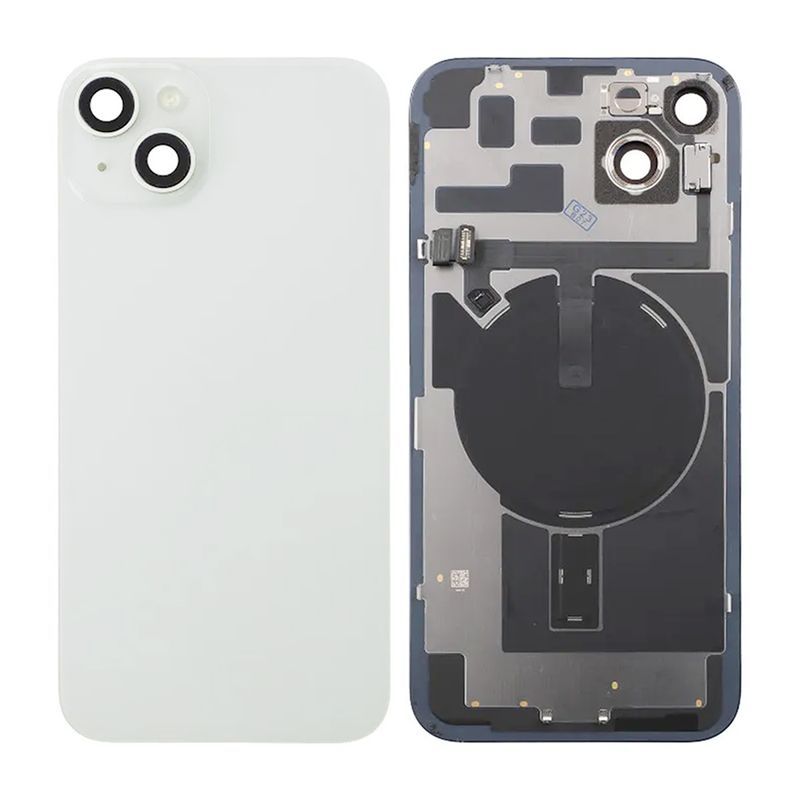 iPhone 14 Plus Baksida Glas Komplett - Vit