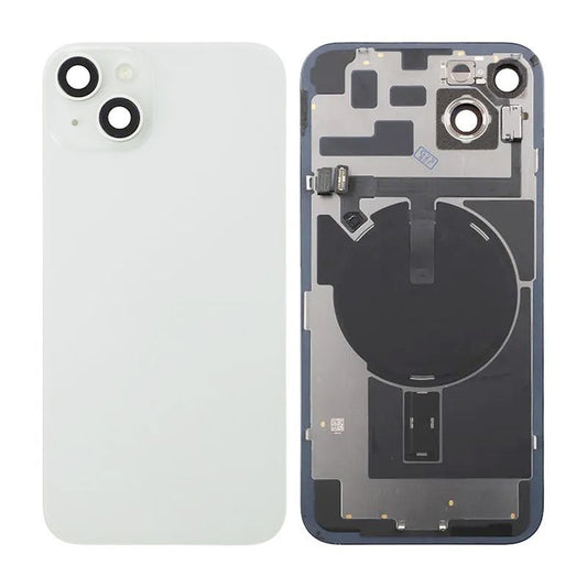 iPhone 14 Plus Baksida Glas Komplett - Vit