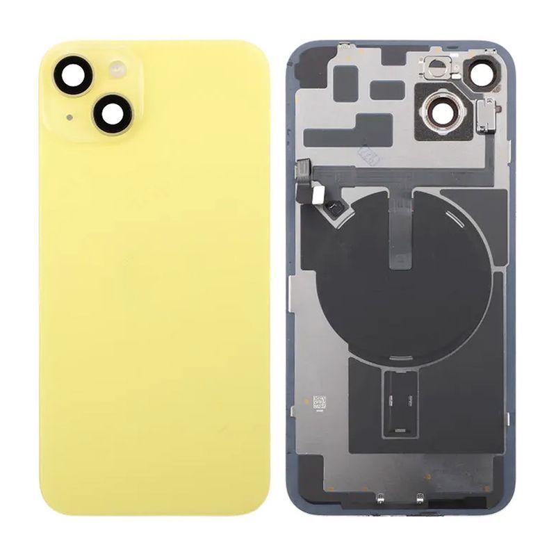iPhone 14 Plus Baksida Glas Komplett - Gul