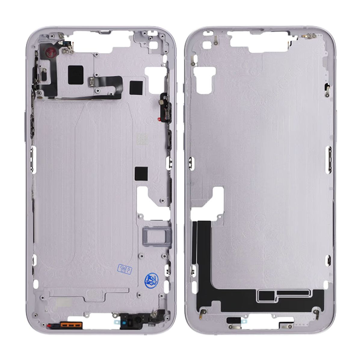 iPhone 14 Plus Mittenram med smådelar OEM - Lila
