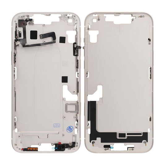 iPhone 14 Plus Mittenram med smådelar OEM - Vit