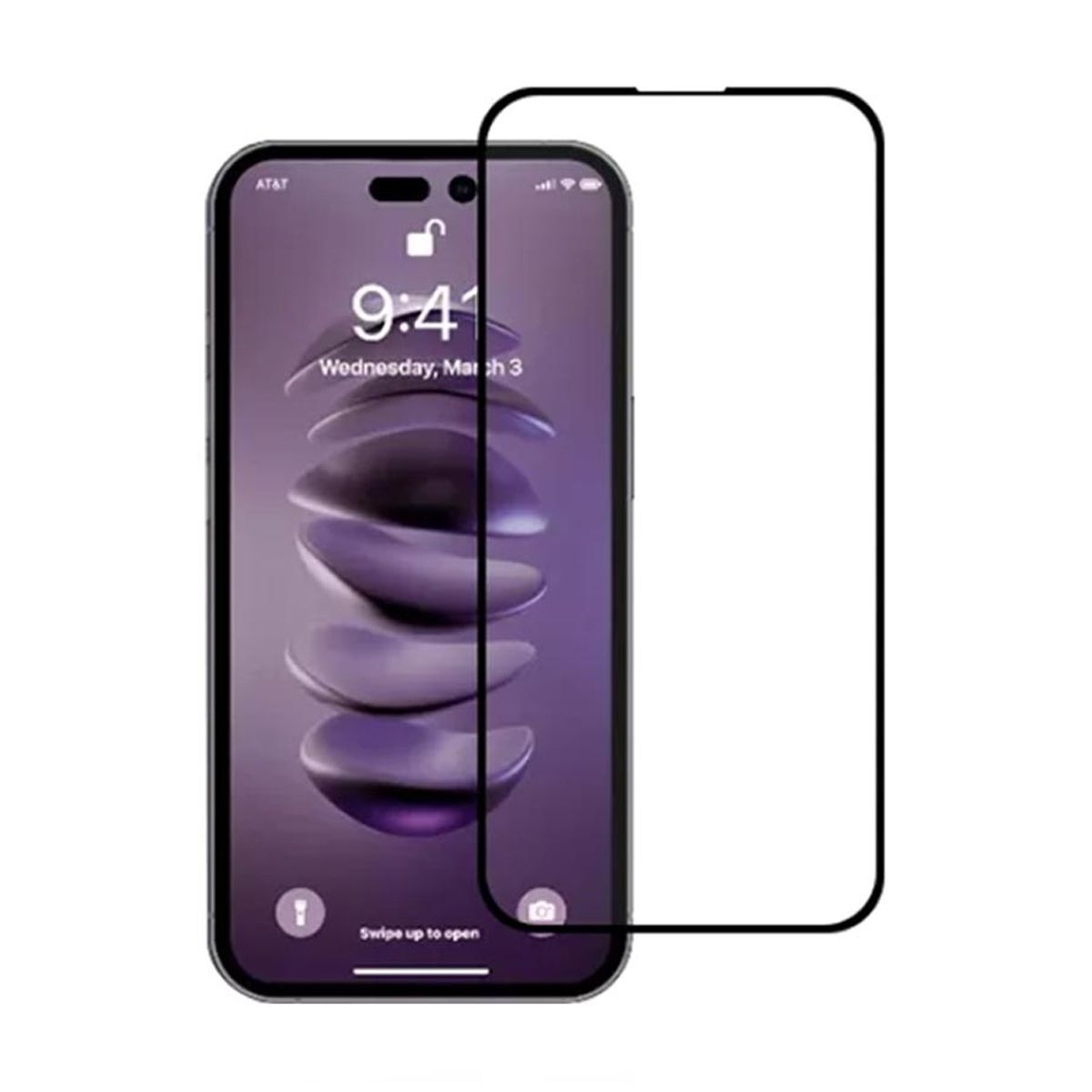 iPhone 14 Pro High aluminum screen printing full screen tempered film