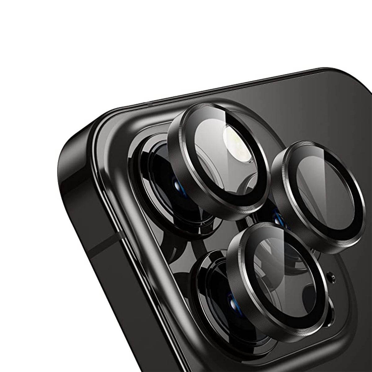 iPhone 14 Pro Kameralins med Ram - Rymdgrå