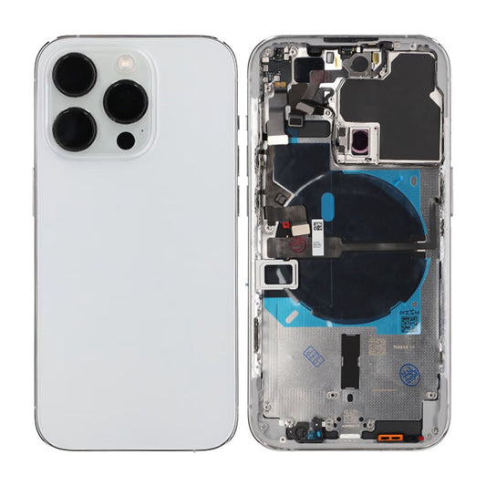 iPhone 14 Pro Back Cover Complete OEM White With Small Parts