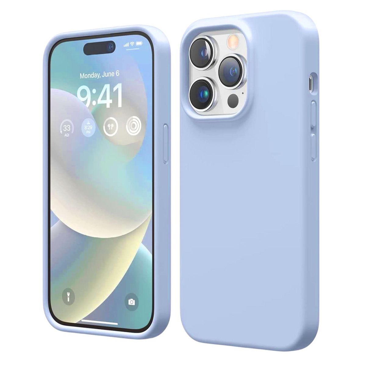 iPhone 14 Pro Case - Silicone With Magsafe Rvelon Sky Blue