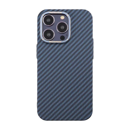 Kolfiber Skal iPhone 14 Pro - Blå