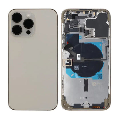 iPhone 14 Pro Max Back Cover Complete Original Gold With Small Parts
