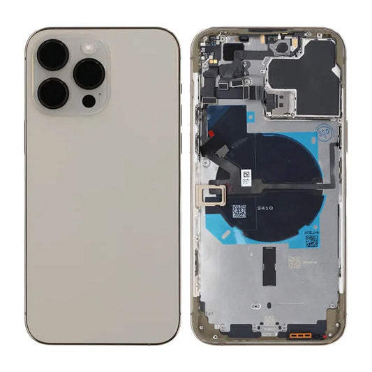 iPhone 14 Pro Max Back Cover Complete Original Gold With Small Parts