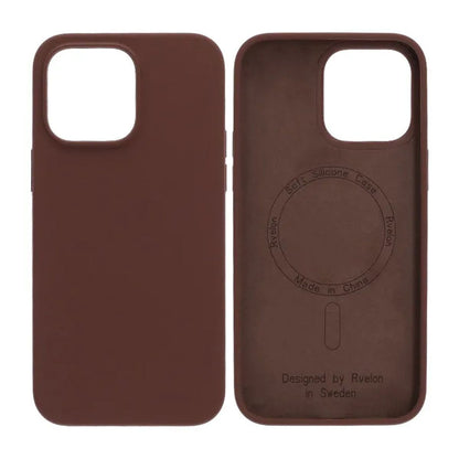 iPhone 14 Pro Max Case - Silicone With Magsafe Rvelon Earthy Brown