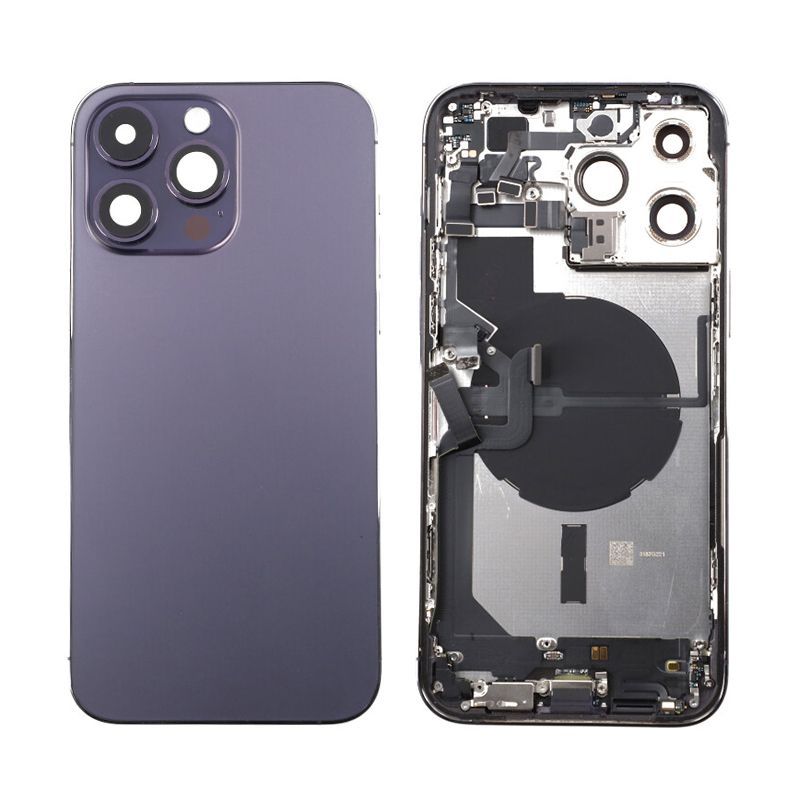 iPhone 14 Pro Max Back Cover with Full Frame - Purple
