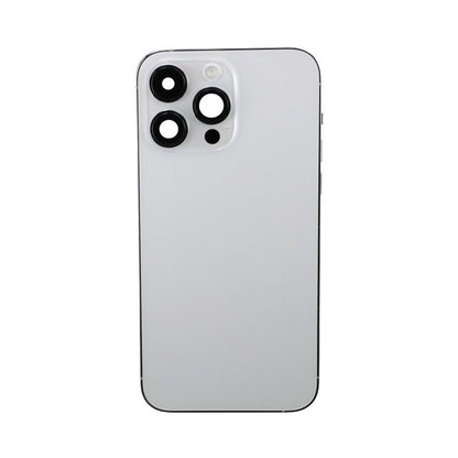 iPhone 14 Pro Max Back Cover with Full Frame - Silver