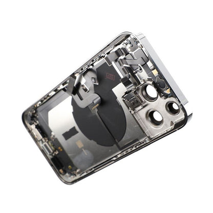 iPhone 14 Pro Max Back Cover with Full Frame - Silver