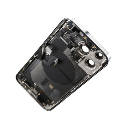 iPhone 14 Pro Max Back Cover with Full Frame - Silver