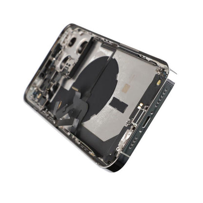 iPhone 14 Pro Max Back Cover with Full Frame - Silver