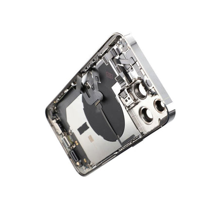 iPhone 14 Pro Max Back Cover with Full Frame - Silver