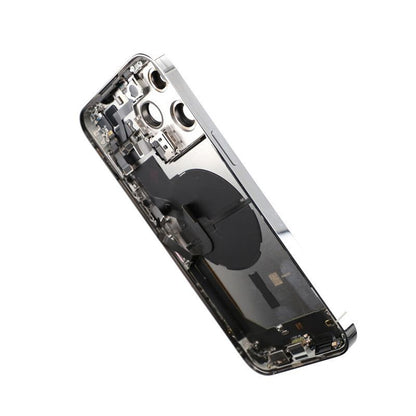 iPhone 14 Pro Max Back Cover with Full Frame - Silver