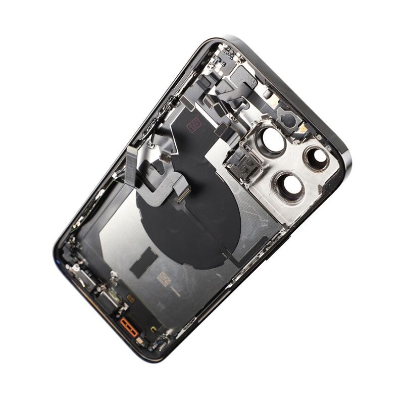 iPhone 14 Pro Max Back Cover with Full Frame - Black
