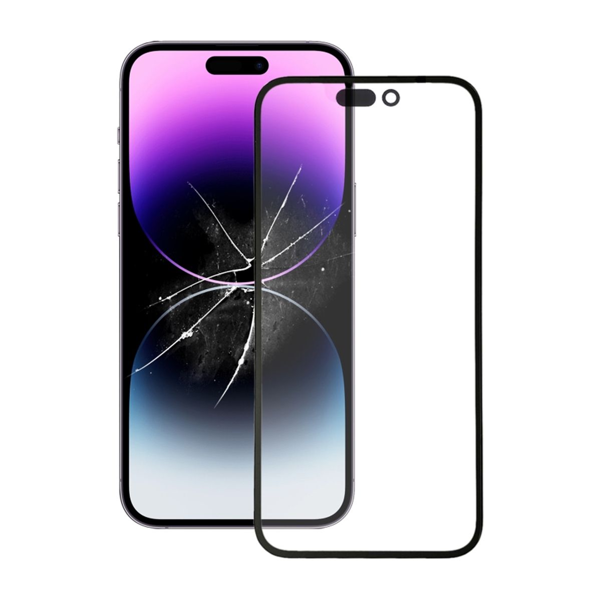 iPhone 14 Pro Max Glass Screen with OCA Film