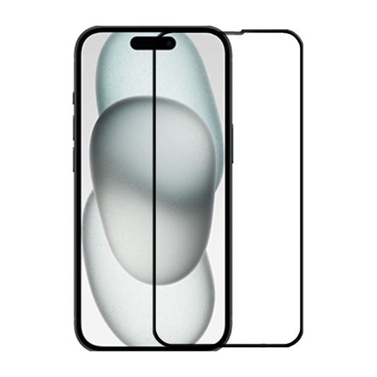 iPhone 15/16 330 gule High aluminum screen printing full screen tempered film (bulk)