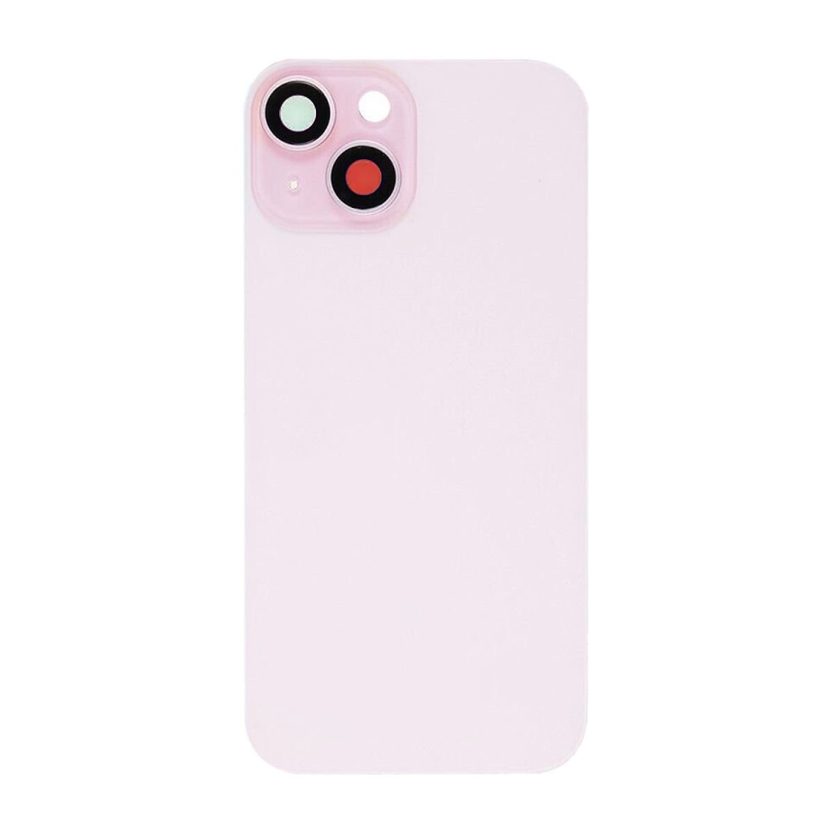 iPhone 15 Baksida Glas med smådelar - Rosa