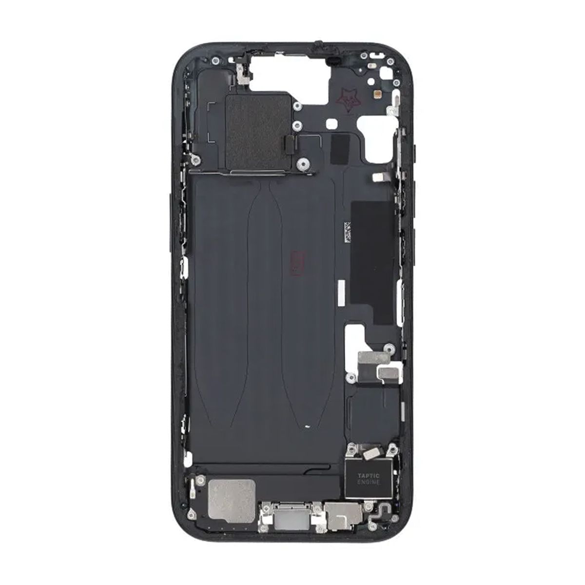 Mittenram med smådelar för iPhone 15 - Vit OEM