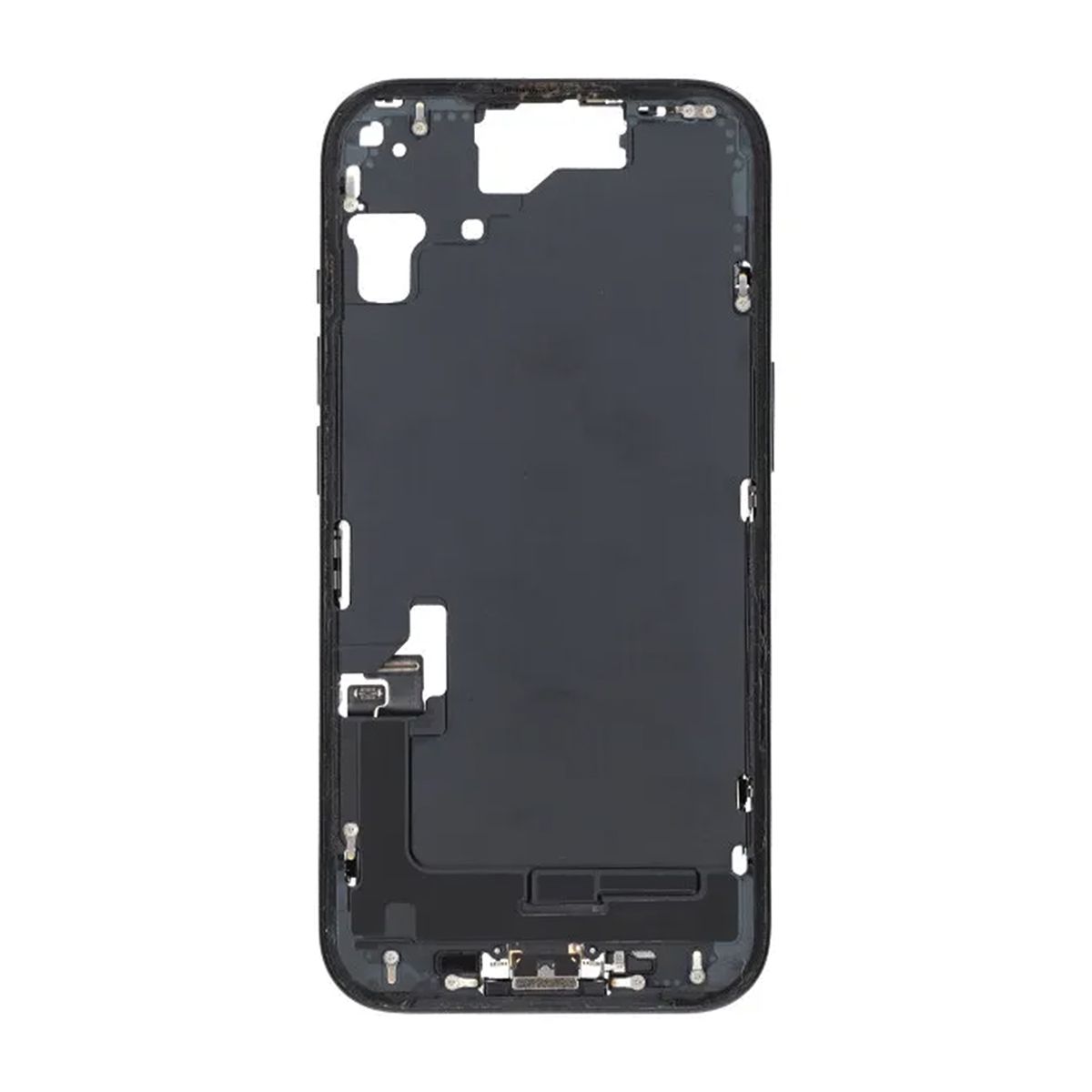 Mittenram med smådelar för iPhone 15 - Vit OEM