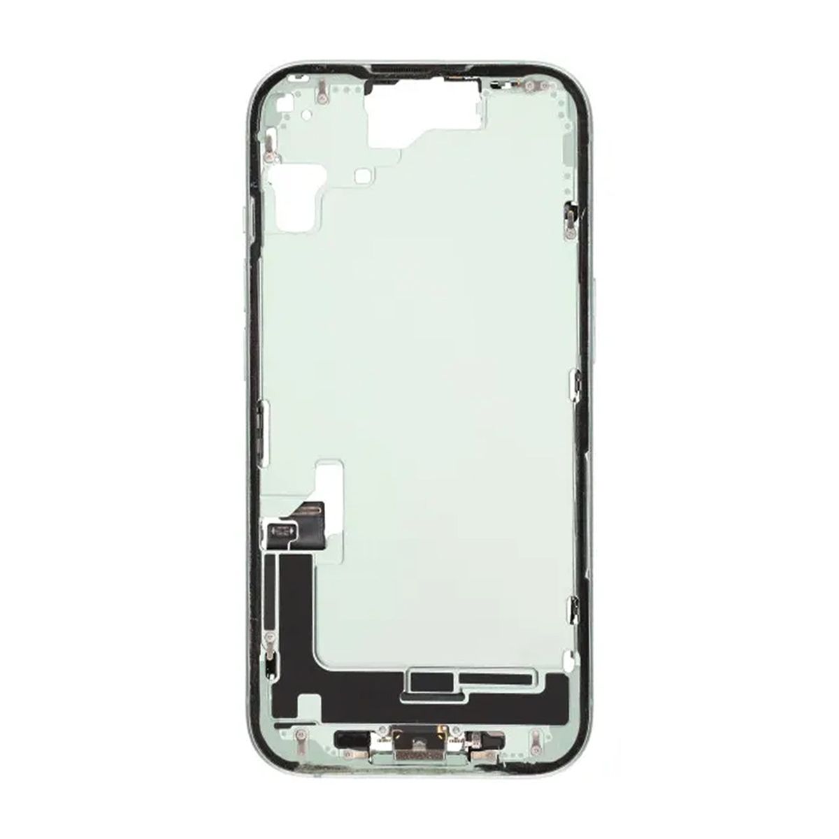Mittenram med smådelar för iPhone 15 - Grön OEM