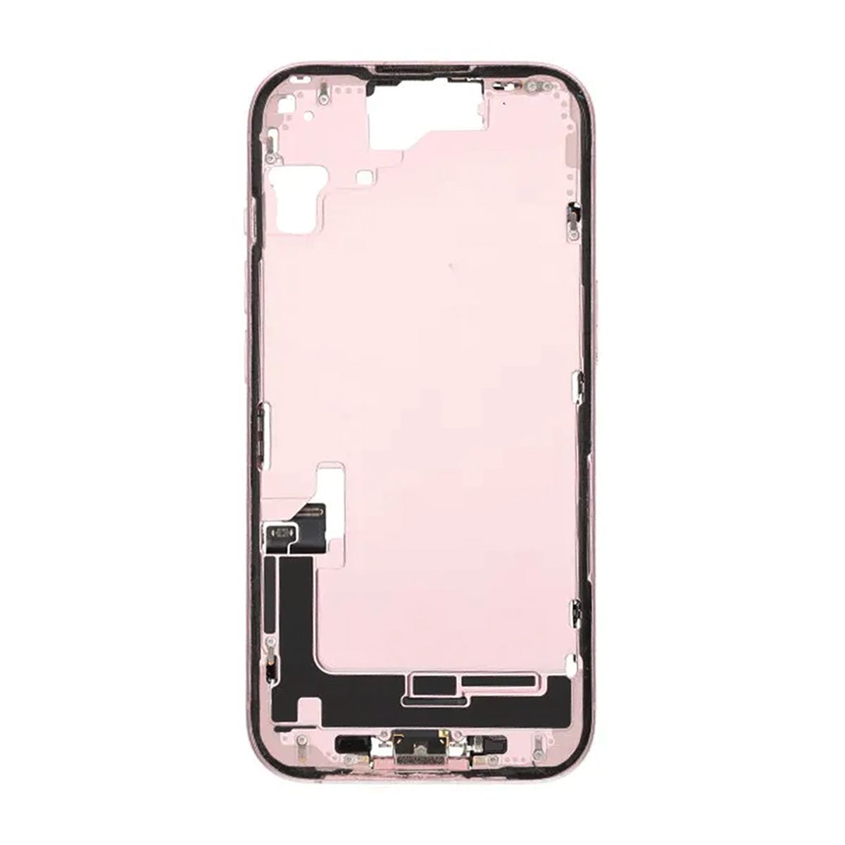 Mittenram med smådelar för iPhone 15 - Rosa OEM