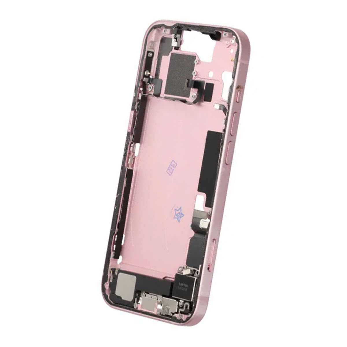 Mittenram med smådelar för iPhone 15 - Rosa OEM