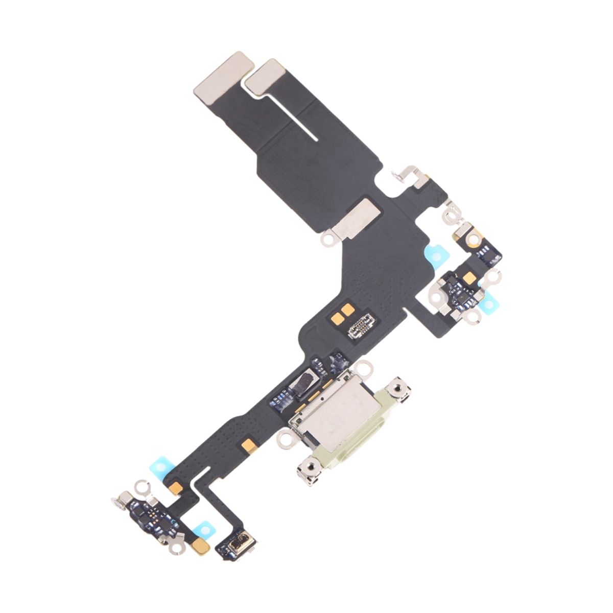 iPhone 15 Laddkontakt med Flexkabel - Gul