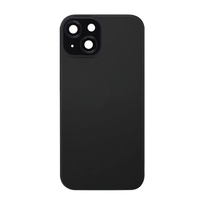 iPhone 15 Plus Baksida Glas med smådelar - Svart