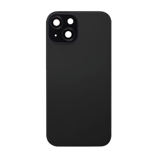 iPhone 15 Plus Baksida Glas med smådelar - Svart