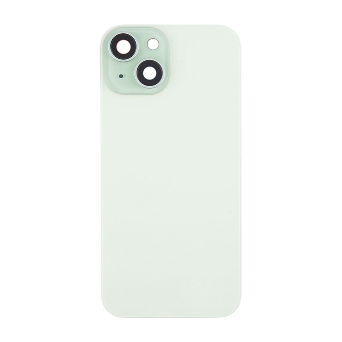 iPhone 15 Plus Baksida Glas med Magnet och Kameralins - Grön