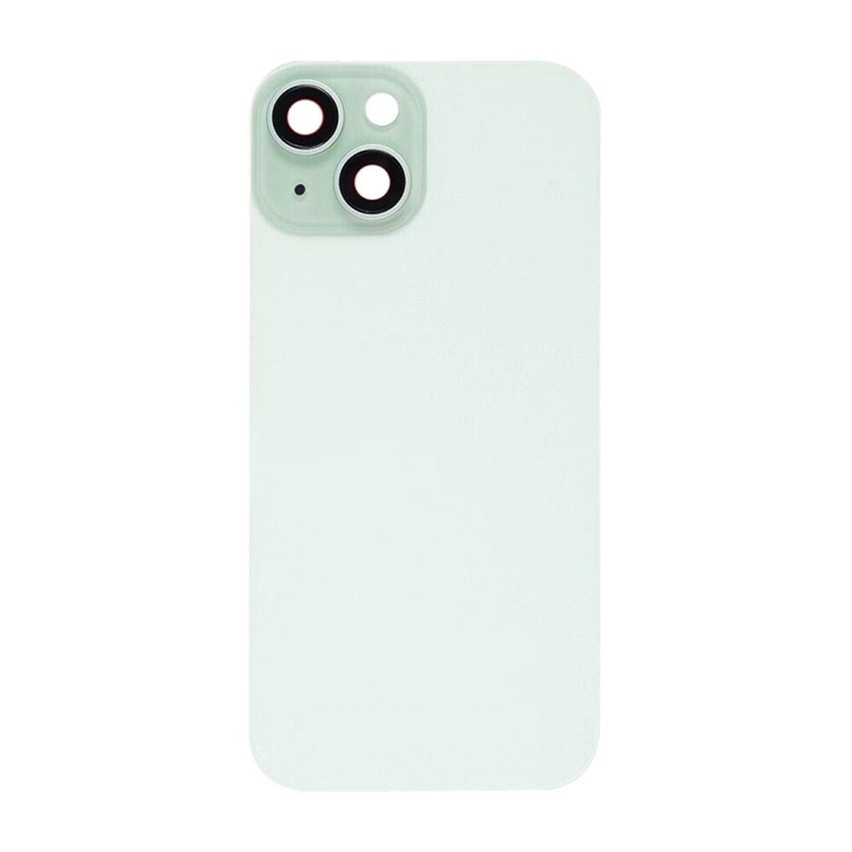 iPhone 15 Plus Baksida Glas med smådelar - Grön