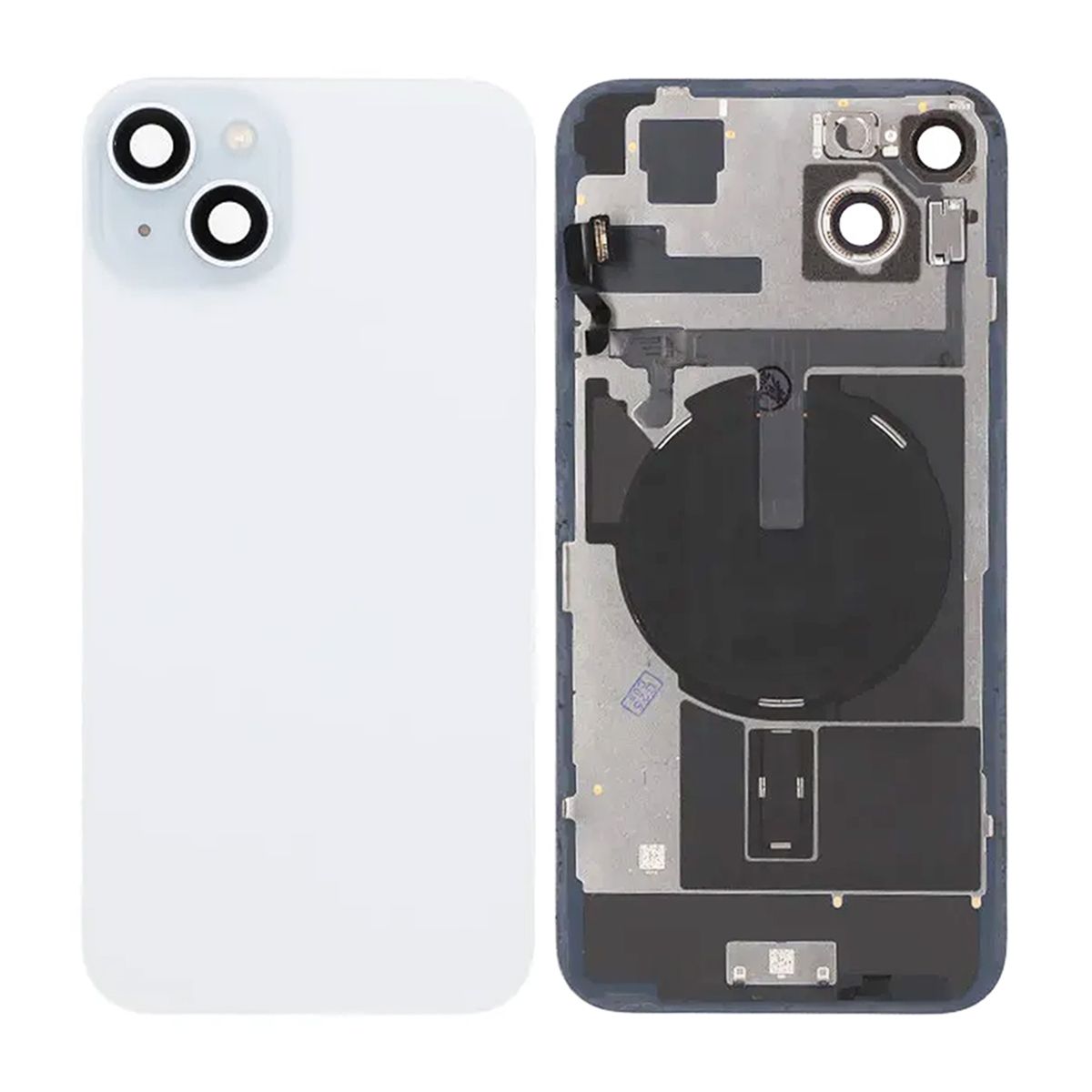 iPhone 15 Plus Baksida Glas Komplett OEM - Blå