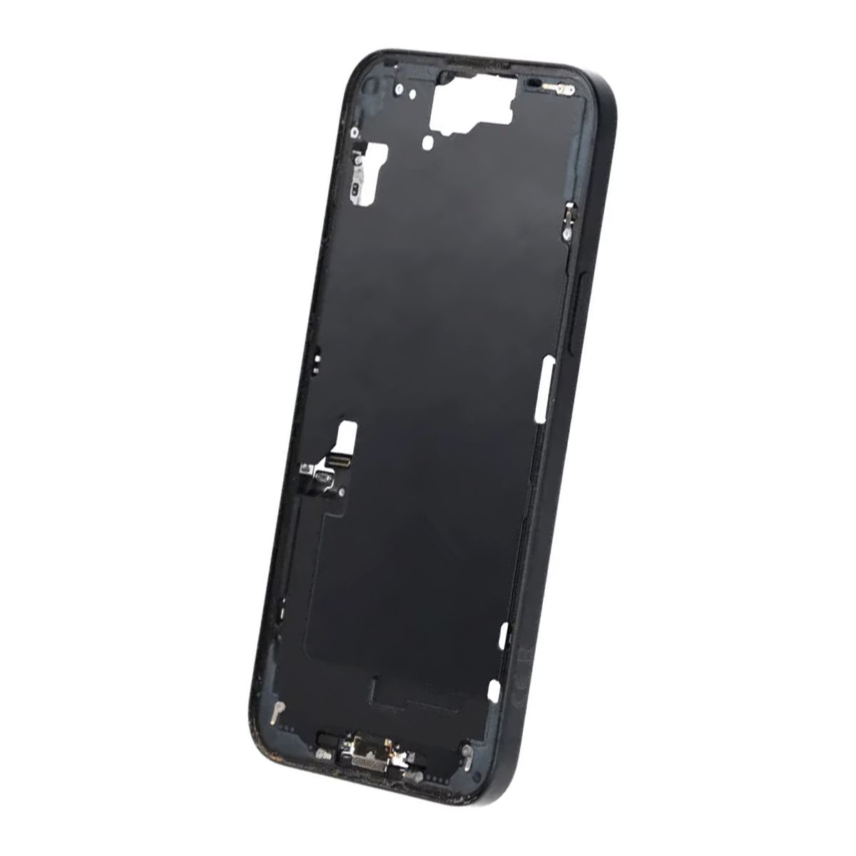 Mittenram med smådelar för iPhone 15 Plus - Svart OEM