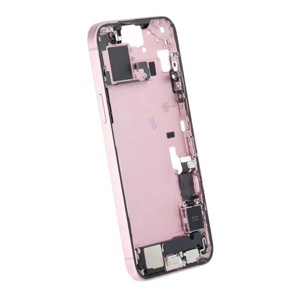 Mittenram med smådelar för iPhone 15 Plus - Rosa OEM