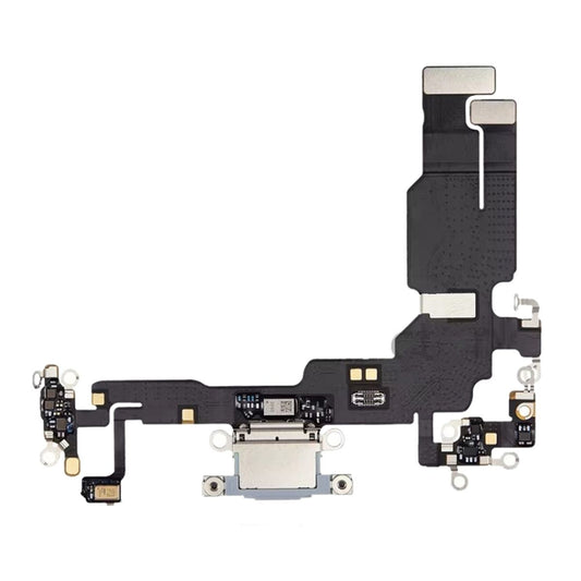 Laddkontakt med Flexkabel till iPhone 15 Plus - Blå
