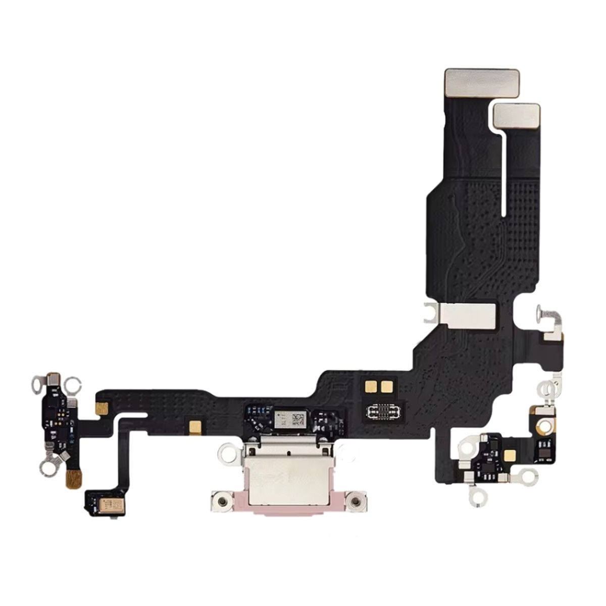 Laddkontakt med Flexkabel till iPhone 15 Plus - Rosa