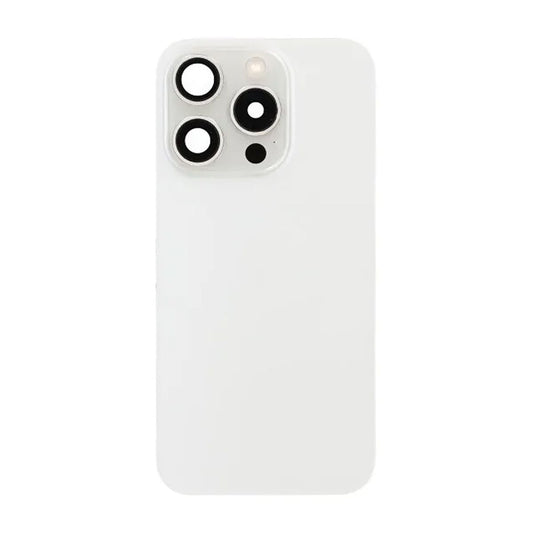 iPhone 15 Pro Baksida Glas Komplett OEM - Vit