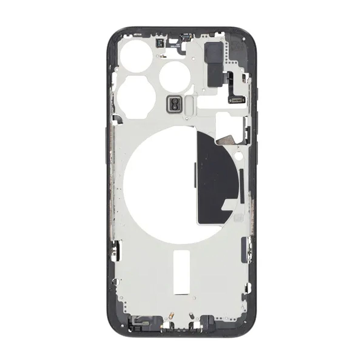 iPhone 15 Pro Back Cover Middle Frame Original Black With Small Parts
