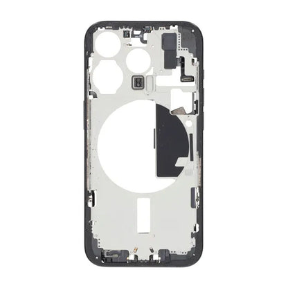 iPhone 15 Pro Back Cover Middle Frame Original Black With Small Parts