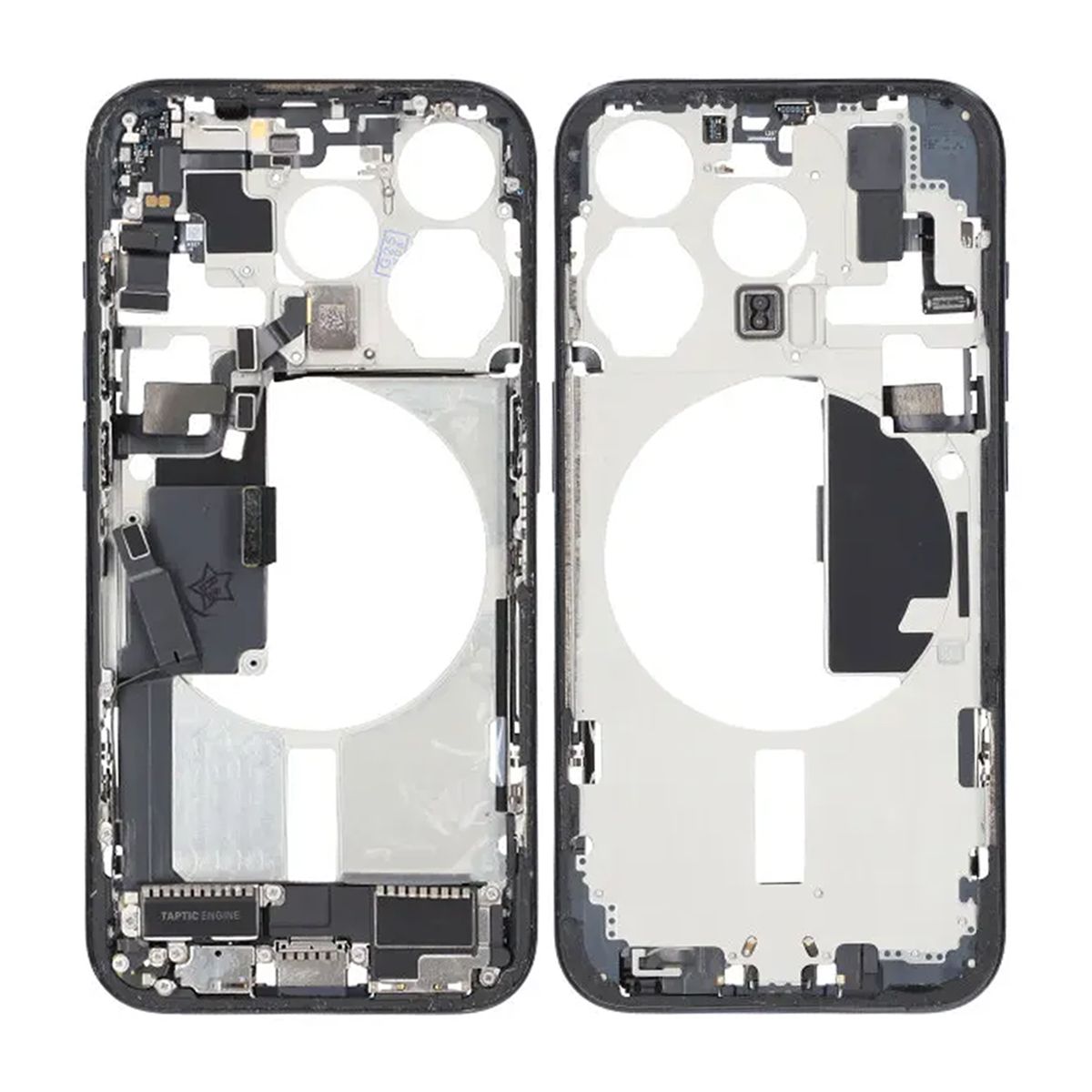 iPhone 15 Pro Back Cover Middle Frame Original Blue With Small Parts
