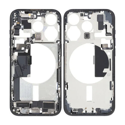 iPhone 15 Pro Back Cover Middle Frame Original Blue With Small Parts