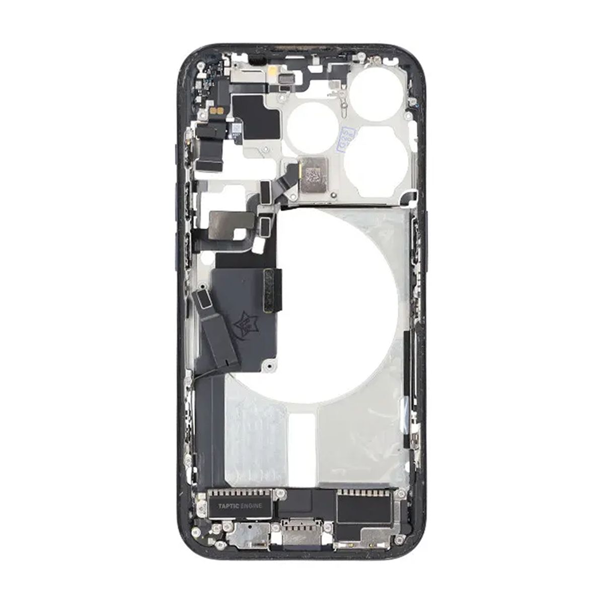 iPhone 15 Pro Back Cover Middle Frame Original Blue With Small Parts